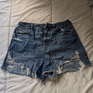 American Eagle Ripped Distressed Jean Shorts